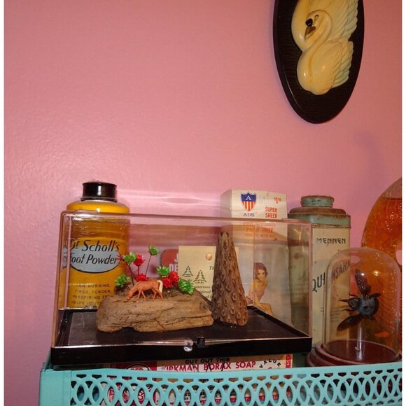 Vintage Craft Wood Original Creations Desert Scene Diorama horse cactus wood - Picture 6 of 16